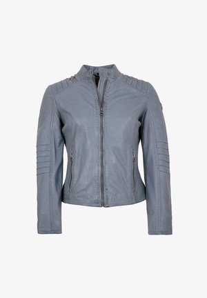 Gipsy by Mauritius JUNIFER - Leather jacket - dusty blue