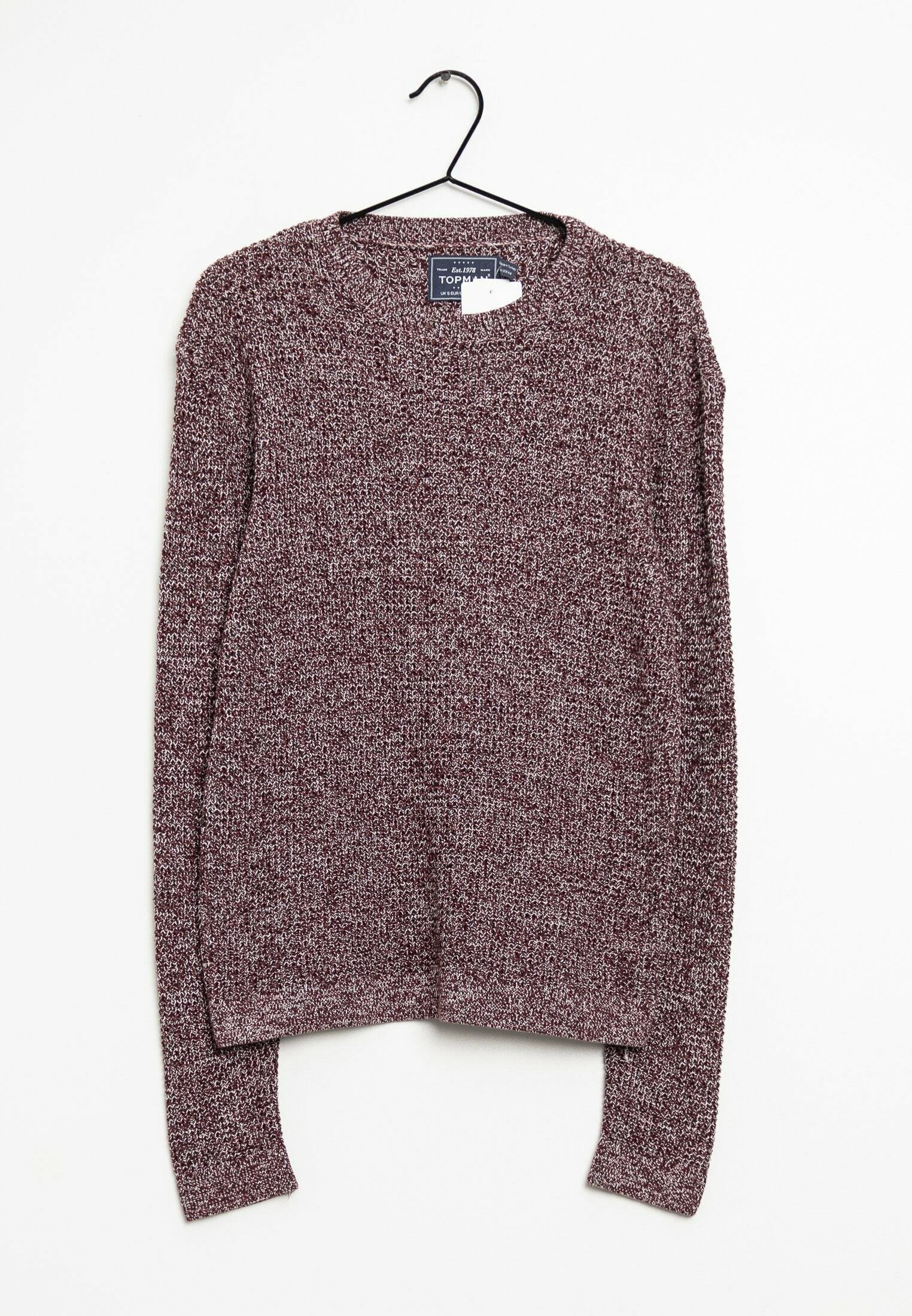Topman Jumper - red/mottled bordeaux 