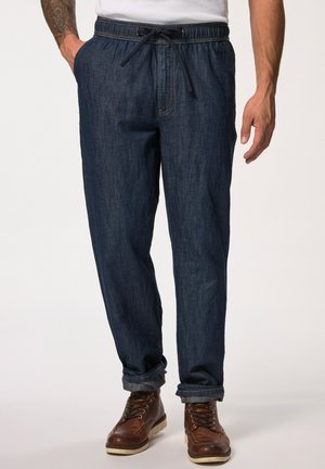 SLIP-ON WAIST - Jeans a sigaretta - dark blue denim