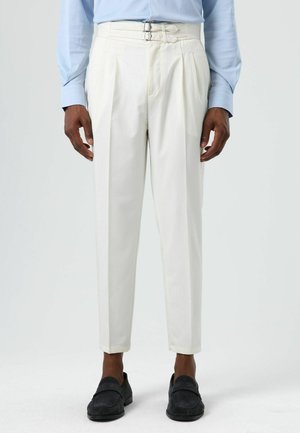 HIGH WAIST - Pantalon classique - ecru