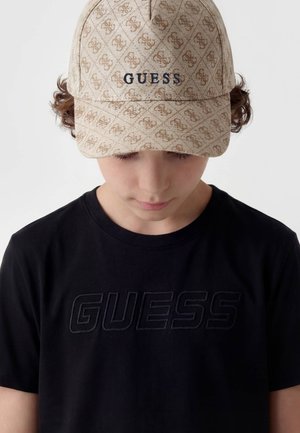 Guess, ALL-OVER BASEBALLKAPPE UNISEX - Pet - beige