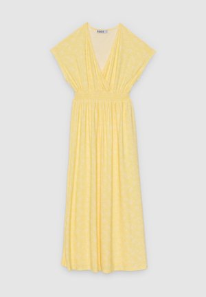 INSIDE, VESTIDO MIDI FLORES NIDO ABEJA - Vestido informal - amarillo