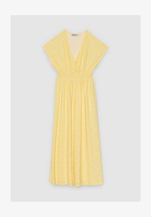 INSIDE, VESTIDO MIDI FLORES NIDO ABEJA - Vestido informal - amarillo