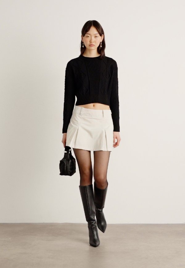 CROPPED CABLE LONG SLEEVE - Jumper2