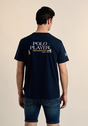 PLAYER - Camiseta estampada - azul marino