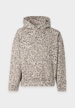 Hollister Co., LEOPARD BOXY  - Sweat à capuche - brown
