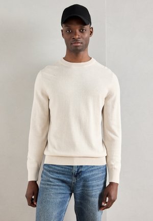 CREWNECK - Svetrík - sand