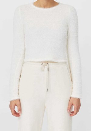 Fleece trui - white