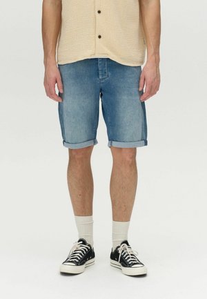 SANZA - Jeans Shorts - lt blue denim