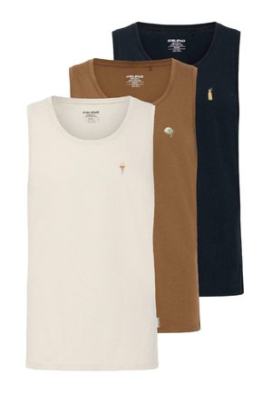 3 PACK - Débardeur - oystergraytoffeeblack