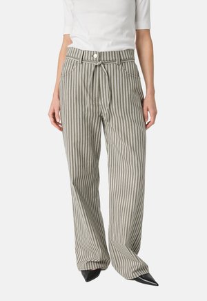 SLLIBBY MAISA - Pantaloni - grape leaf denim stripe