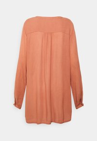 Kaffe KAAMBER V-NECK - Túnica - cedar wood