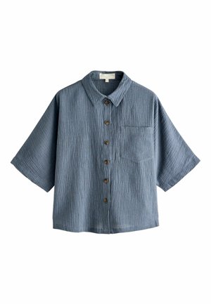 REGULAR FIT - TEXTURED SHORT SLEEVE  - Hemdbluse - slate grey
