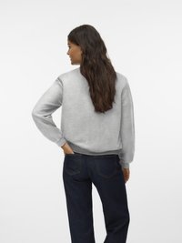 Vero Moda VMKIMIKO - Majica s kapuljačom i patentnim zatvaračem - light grey melange