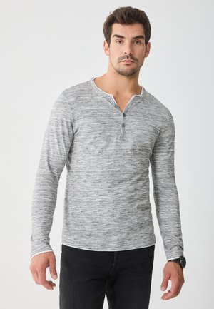 SPACE DYE - Pikkade varrukatega topp - grey space dye