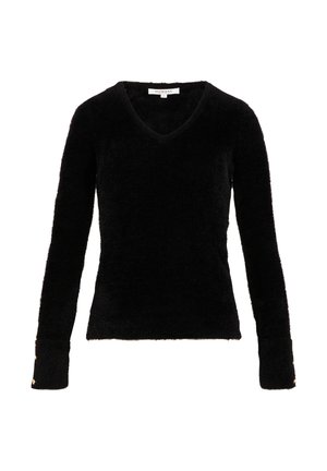Morgan LONG-SLEEVED WITH FLUFFY - Maglione - noir