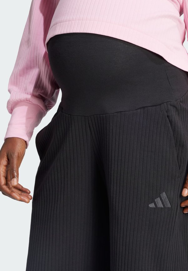 RIBBED HIGH-WAIST 7/8 PANTS (MATERNITY) - Trousers3
