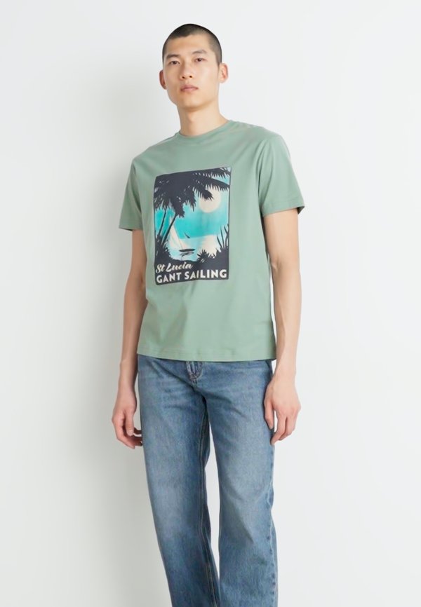 PLACED GRAPHIC - Print T-shirt2