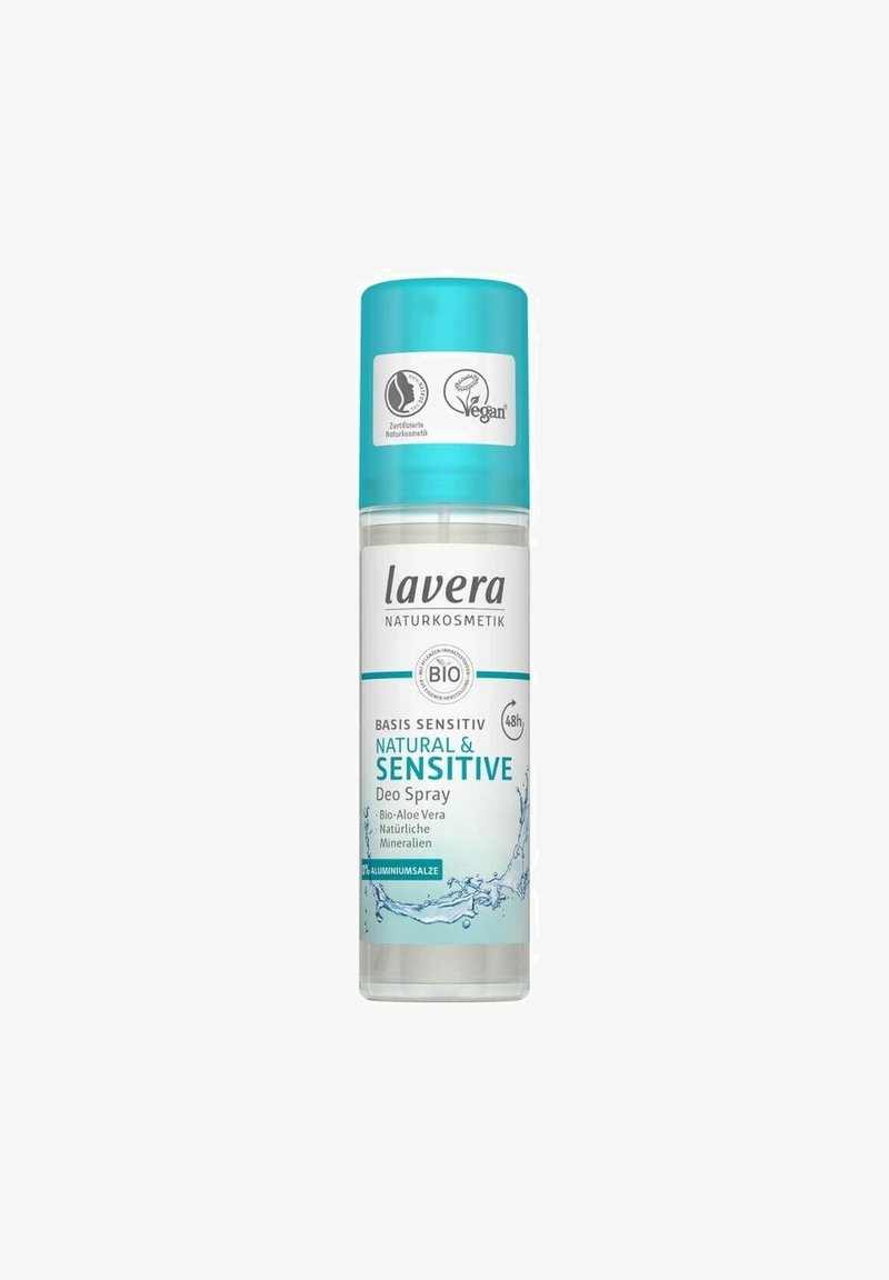 Lavera Natural & Sensitive Deospray mit Aloe Vera, natürlichen Mineralien, vegan, 48 Stunden Schutz und ohne Aluminiumsalze.
