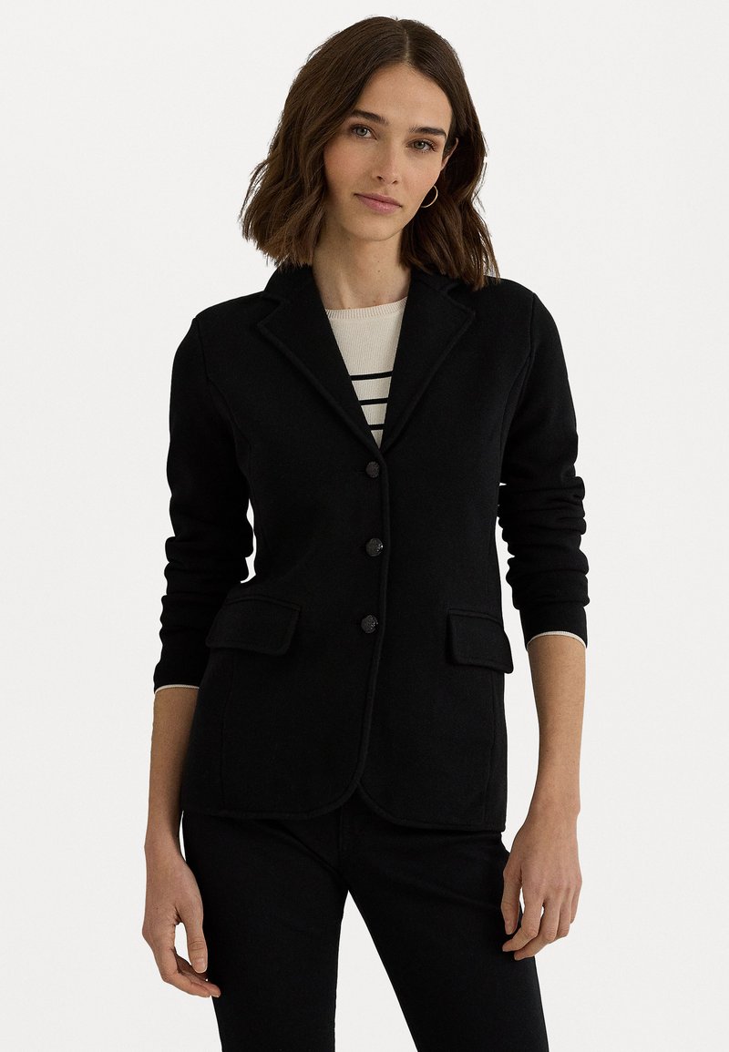 Lauren Ralph Lauren COMBED COTTON BLAZER - Blazer - black