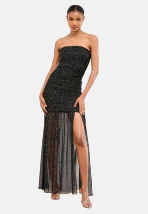 PETITE FIT - HOTFIX SHEER HEM BANDEAU - Îmbrăcăminte de ocazie - black