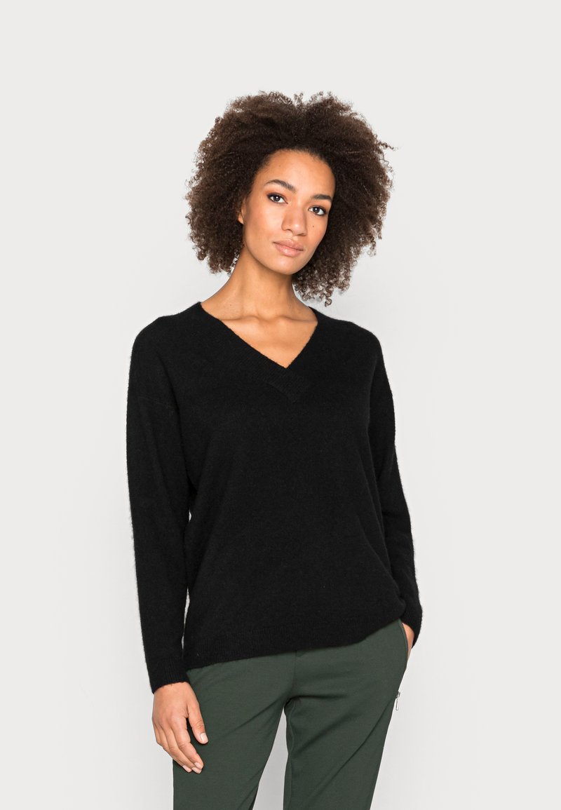 Damen Strickjacken | Esprit Collection LAMA FLUFFY Strickpullover black/schwarz - JS87570 Damen Strickjacken | Esprit Collection LAMA FLUFFY Strickpullover black/schwarz - JS87570