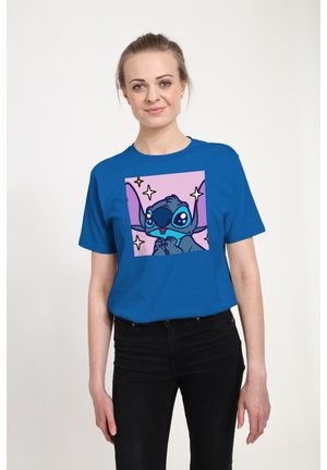 LILO & STITCH  SHINY EYES - T-Shirt print - bright blue