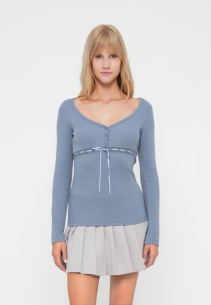 HENLEY - Bluză cu mânecă lungă - blue-grey