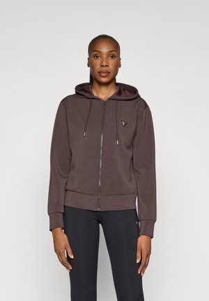 OLYMPE FULL ZIP HOODIE - Zip-up sweatshirt - coffee roast