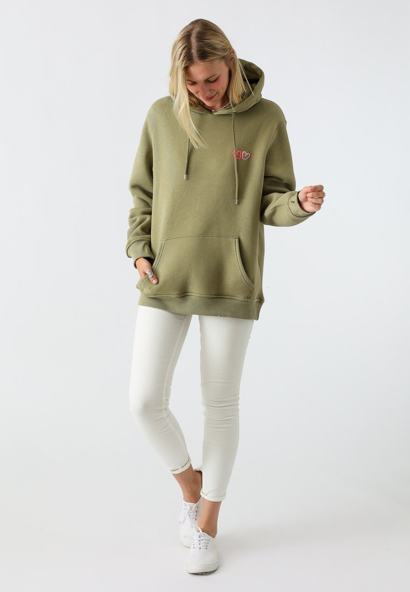 Zwillingsherz - LIMA - Hoodie - khaki, Enlarge