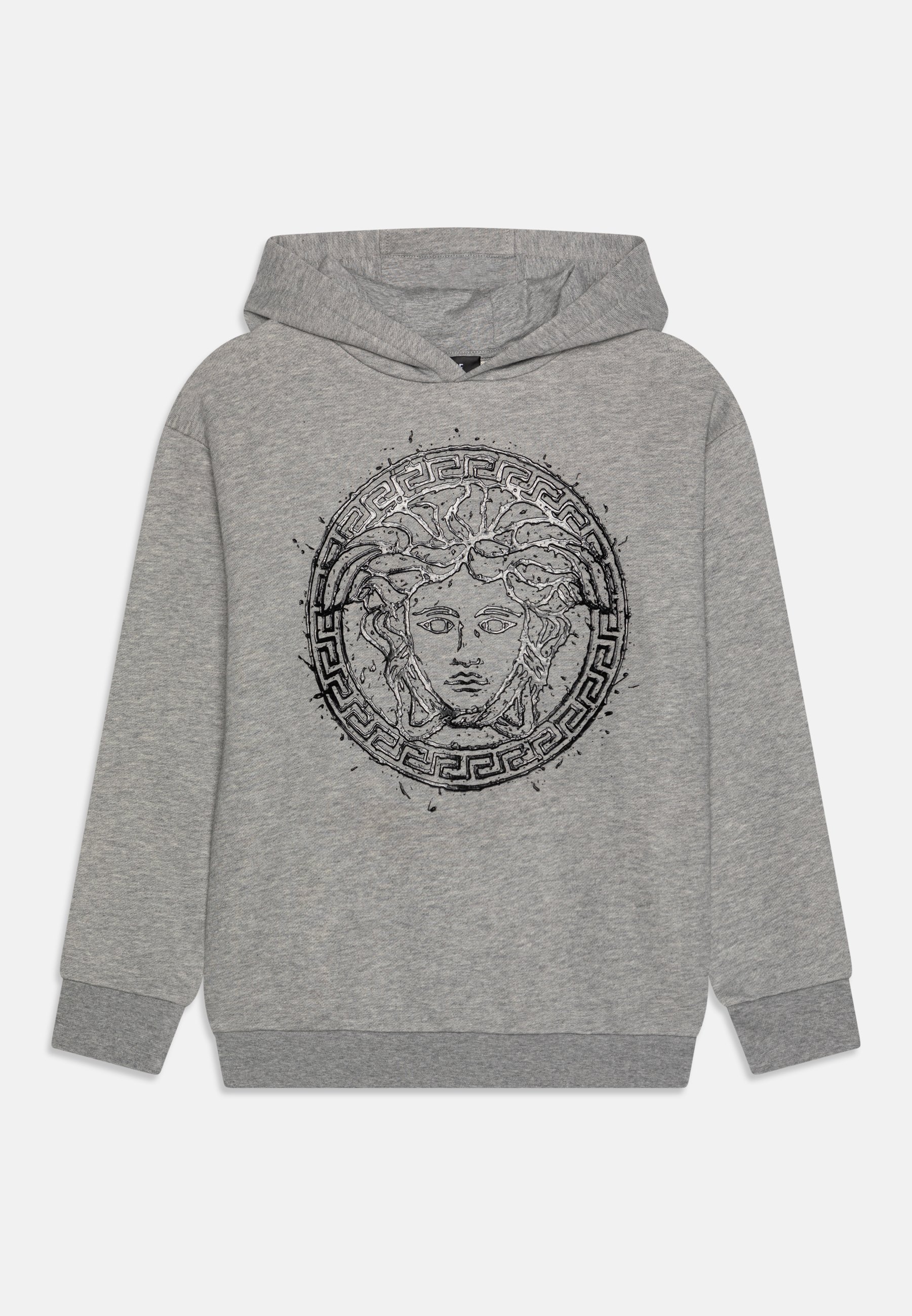 Versace MEDUSA SPLASH PRINT UNISEX Hoodie melange gray/black