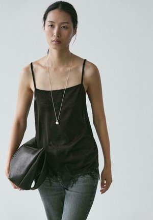 CAMISOLE WITH DETAIL - Top - black