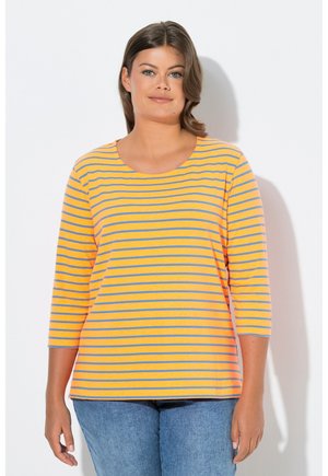 STRIPE 3/4 SLEEVES CREW NECK - T-shirt à manches longues - neon orange