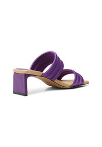 Shoe The Bear STB-SYLVI PADDED STRAP - Šľapky na opätku - violet satin
