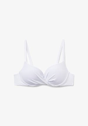 Calzedonia, PREMIUM FIT PUSH UP - Bikini pezzo sopra - white