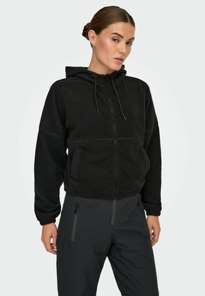 KAPUZEN ONPFLEE - Fleecejas - black