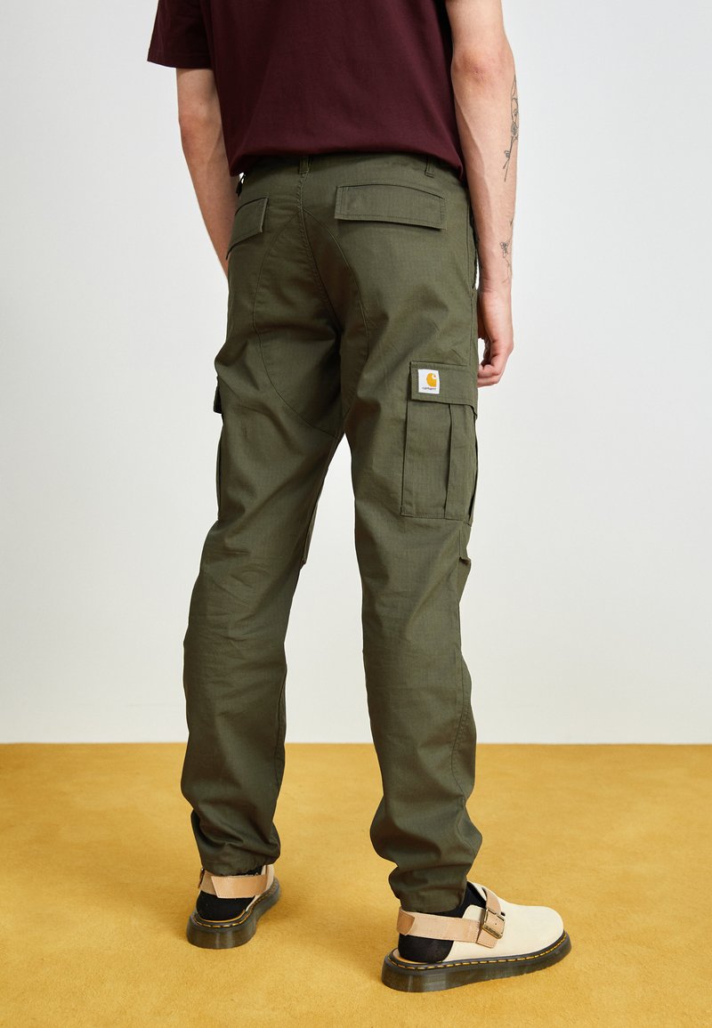 Carhartt WIP AVIATION PANT Cargo trousers cypress rinsed/olive