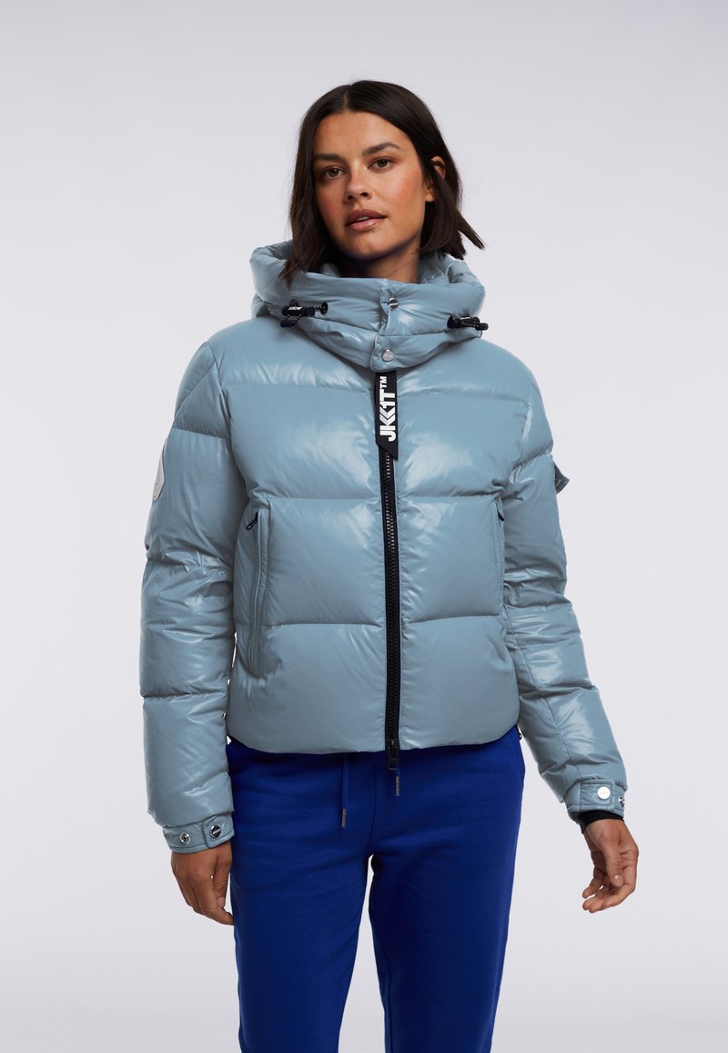 JACK1T PUFFER RACER HOODED Down jacket powder blue snow/light blue