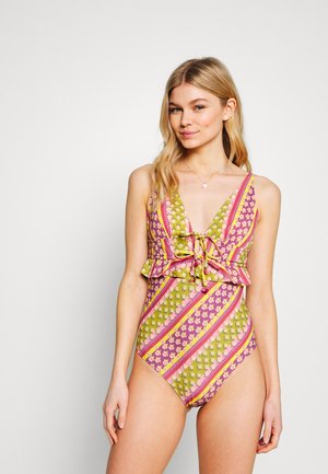 SWIMSUIT WITH FOAM - Badedragter - bamboo