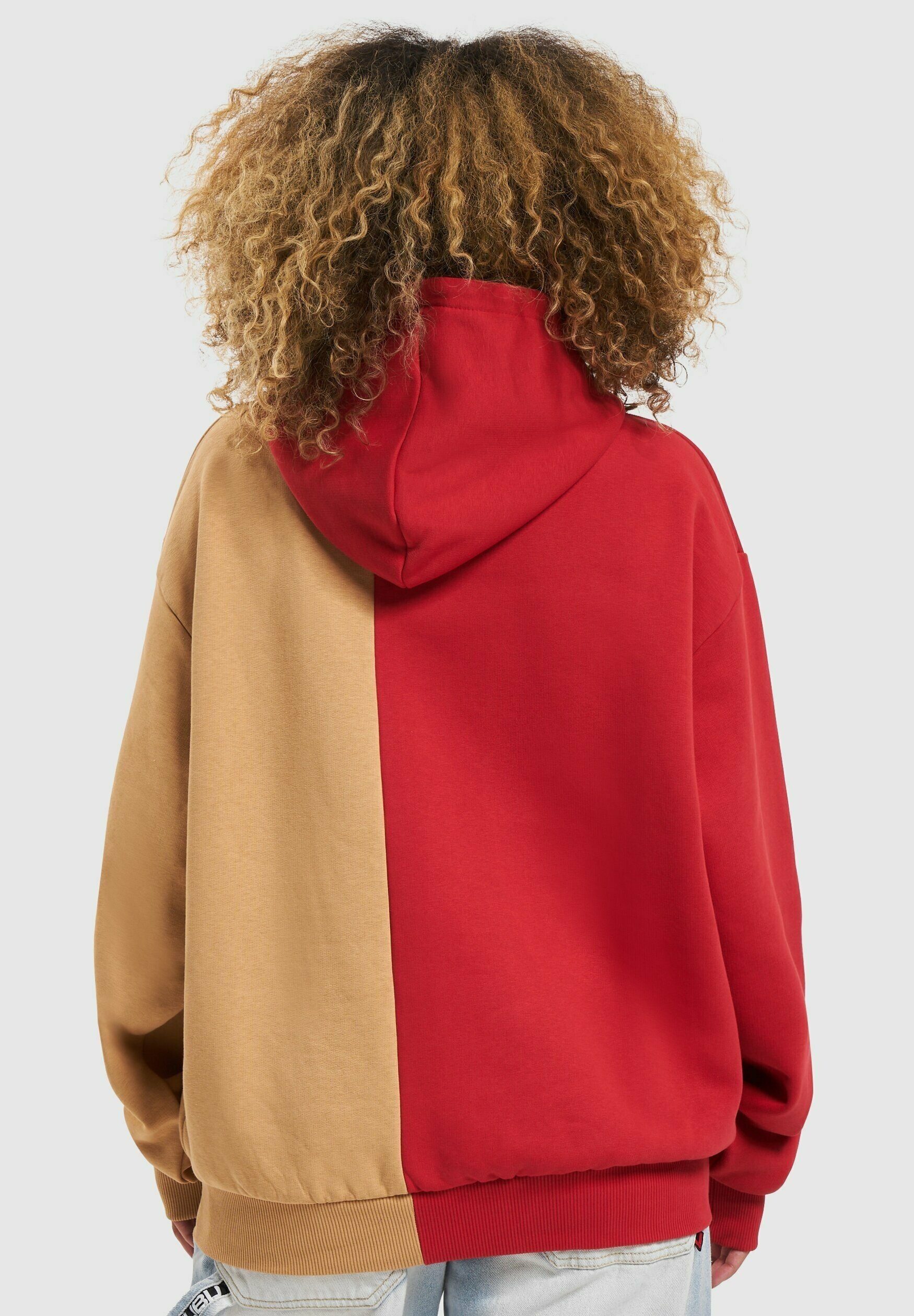 Karl Kani WOVEN RETRO SPLIT OS - Hoodie - red sand/rood