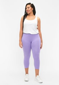 Zizzi 3/4-LENGTH  - Legíny - kalhoty  - violet tulip