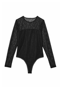 Reiss BERNICE DOUBLE-LAYER - Bluse - black