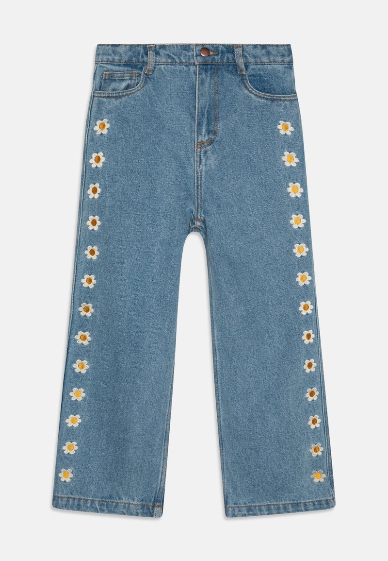 TINYCOTTONS DAISIES - Sirgete säärtega teksad - light blue