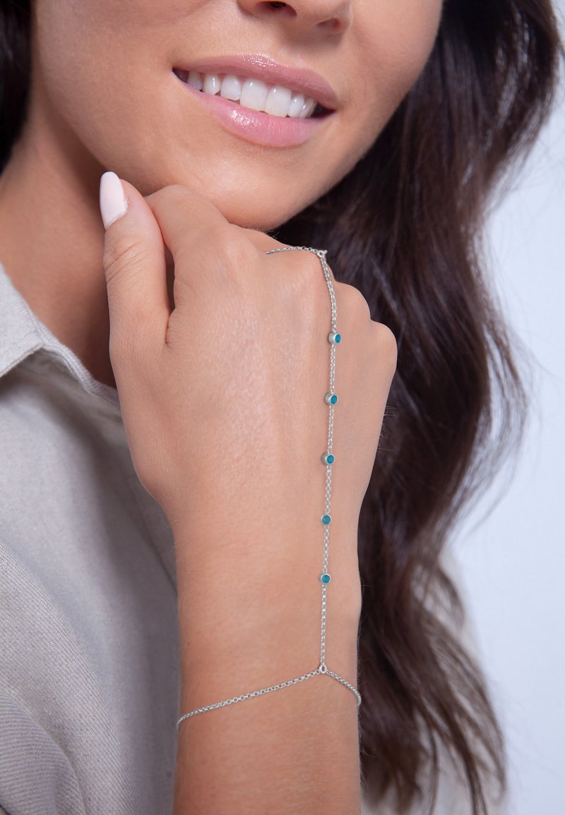 Elli SPARKLING BASIC - MIT KRISTALLEN VON SWAROVSKI® - Anillo - blau