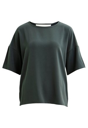 Print T-shirt - grey denim