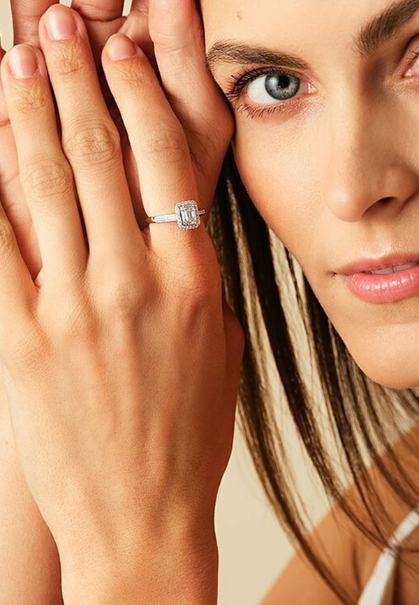 Ring - weißgoldfarben