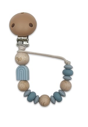 Catena per ciuccio - blue teal