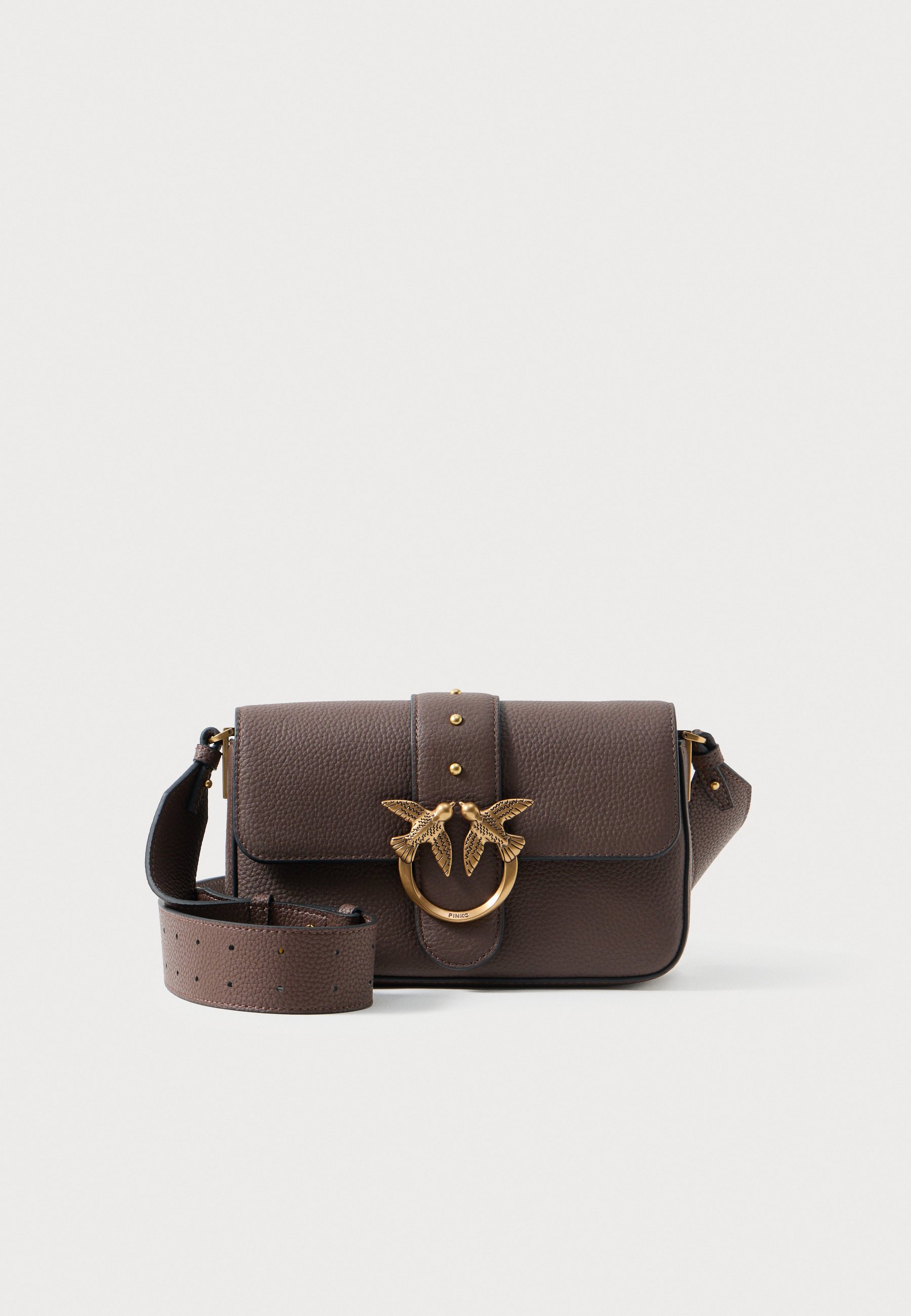 Pinko LOVE ONE MINI SLOUCHY - Cross body bag - brown - Zalando