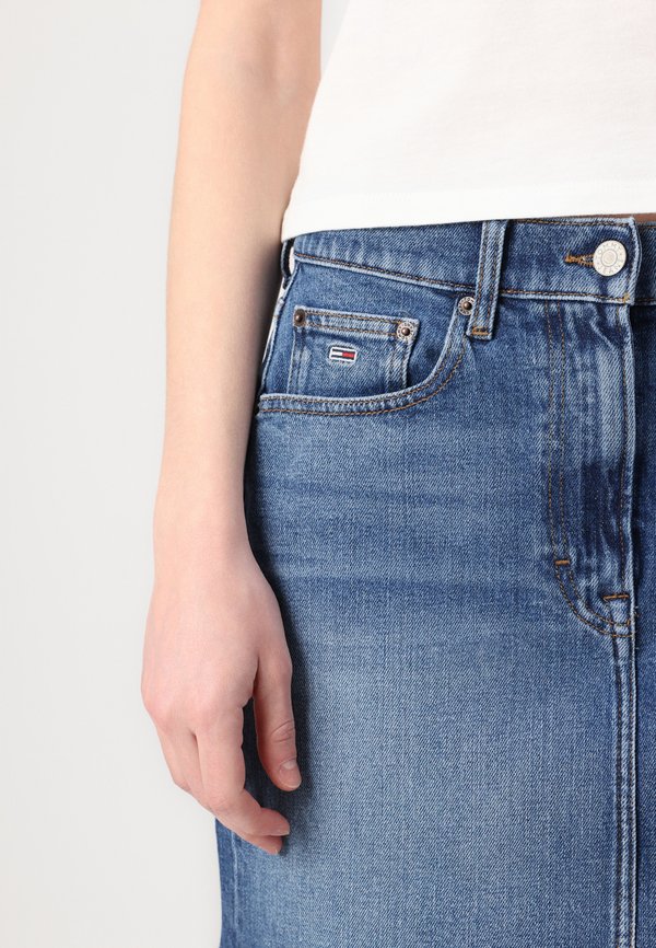 MOM SKIRT - Denim skirt - denim medium2