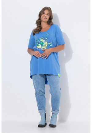 PUFFERFISH GRAPHIC TEE - T-Shirt print - azure